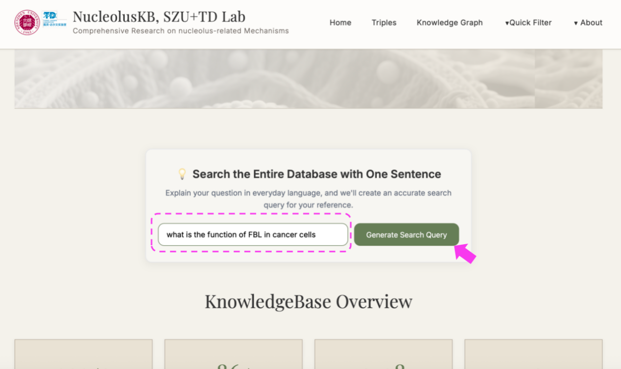 Final search result page
